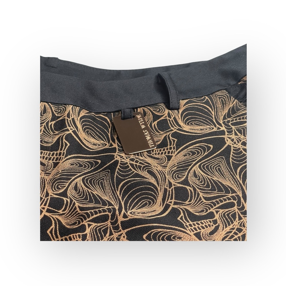 new Thomas Wylde ๐ฃ Luxe Naughty Ruffled Shorts ๐ฃ Black + Rose Gold Print ๐ฃ 4 ๐ฃ - Picture 6 of 16